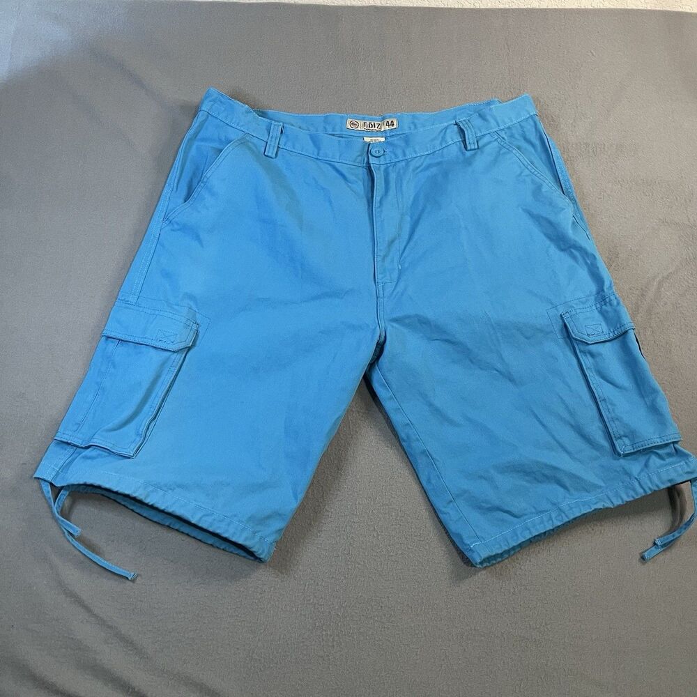 Noiz Blue Cargo Shorts Heavyweight Gorpcore Grunge Skater Mens Size 44